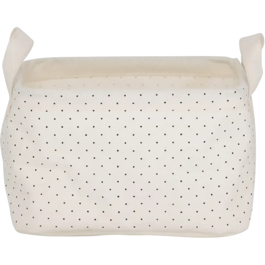 Sealskin Dots mandje ecru textiel