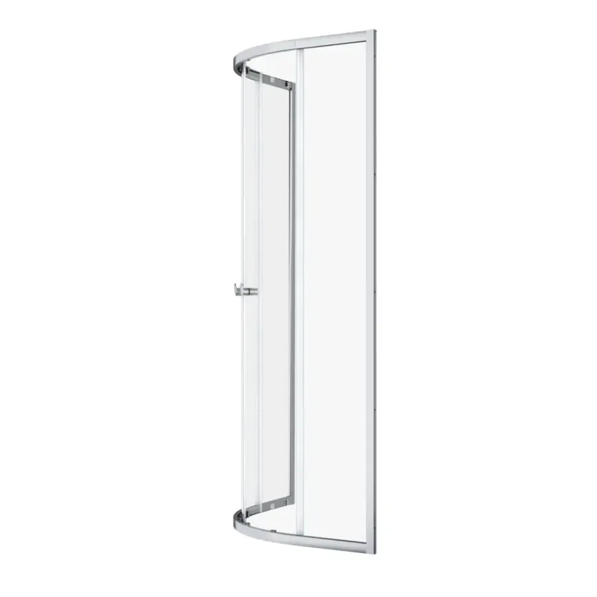 Sealskin douchecabine kwartrond met schuifdeuren Hooked chroom 90 x 90 x 200 cm