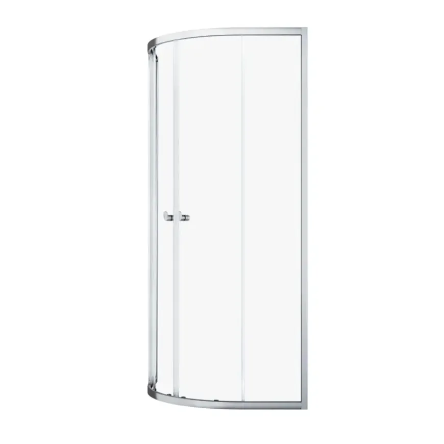 Sealskin douchecabine kwartrond met schuifdeuren Hooked chroom 90 x 90 x 200 cm