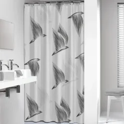 Sealskin douchegordijn birds 180x200cm zwart/wit