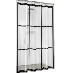 Sealskin douchegordijn brix 180x200cm zwrt/trans