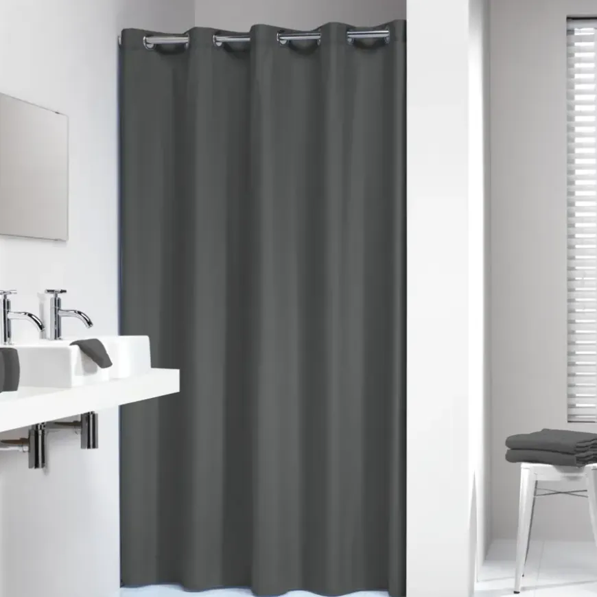 Sealskin douchegordijn Coloris grijs 180 x 200 cm