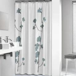 Sealskin Douchegordijn Orchid Blauw 180x200 cm
