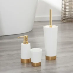 Sealskin Glossy toiletborstelhouder polyresin goud
