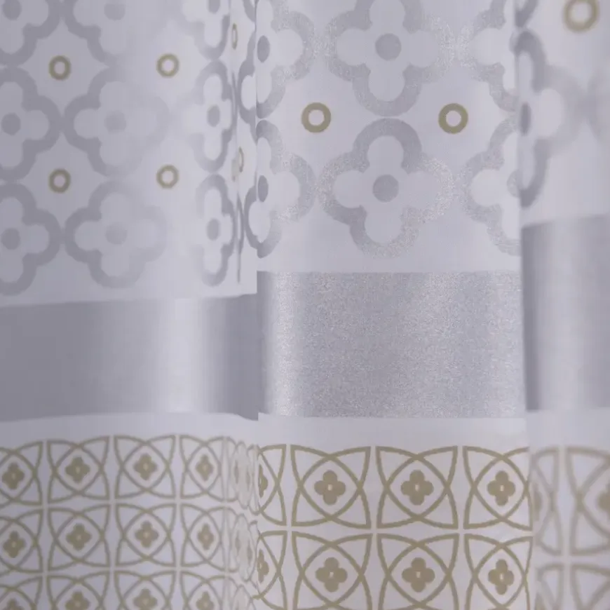 Sealskin Marrakech Douchegordijn Textiel 180x200 cm Zilver