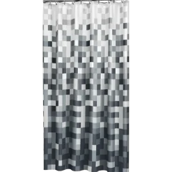 Sealskin Pixel douchegordijn zwart 180 x 200 cm