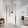 Sealskin Seev Draaibaar panel voor inloopdouche 30x195 cm, 6 mm helder veiligheidsglas Zilver hoogglans