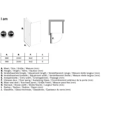 Sealskin Swingdeur voor Douchewand I AM 200x90 cm Chroom