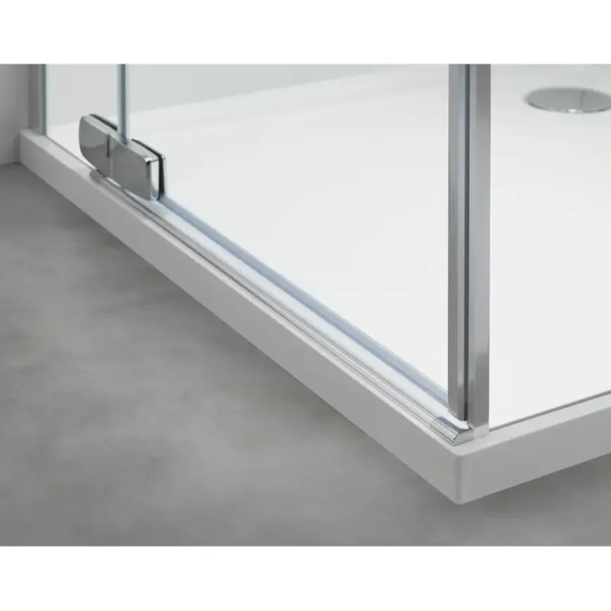 Sealskin Swingdeur voor Nis Custom Links 100x195 cm Chroom