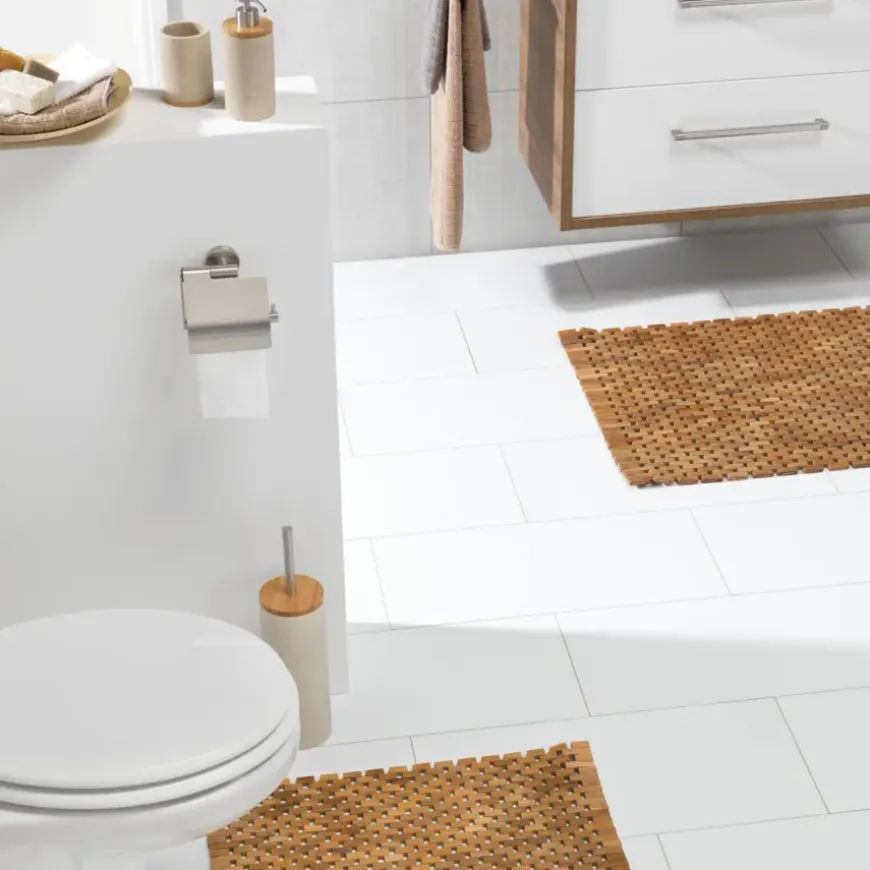 Sealskin Woodblock wc mat Teak 60 x 60 cm