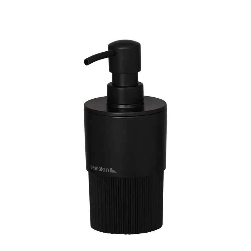 Sealskin Zeepdispenser Brave zwart 280 ml vrijstaand