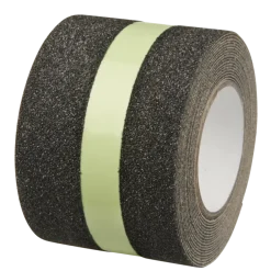 Secucare antislip sticker op rol 5 cm x 3 m zwart/glow