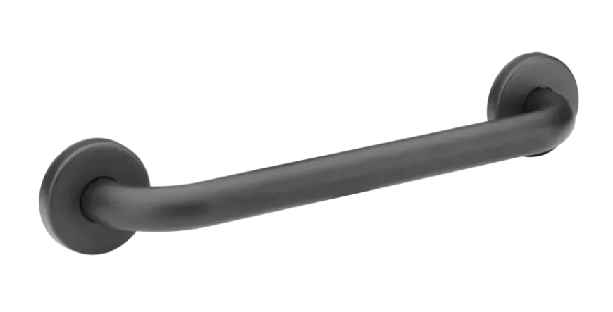 Secucare wandbeugel 30 cm diameter 25 mm RVS zwart