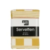 Servet block oker 4 stuks - l40xb40cm