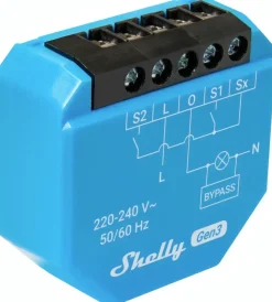 Draadloze Schakelaars|Schakelaars > SHELLY 1L Gen3 slimme schakelaar WiFi (2-draads)