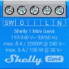 Draadloze Schakelaars|Schakelaars > SHELLY 1 Mini Gen4 slimme schakelaar WiFi