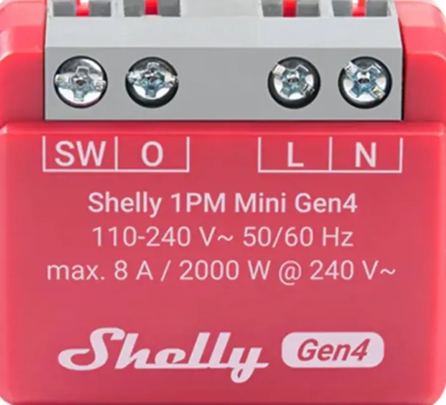 Meetapparatuur > SHELLY 1PM Mini Gen4 slimme schakelaar & energiemeter WiFi