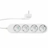 Stekkers|Schakelaars > SHELLY Power Strip 4 Gen4 slimme stekkerdoos & energiemeter WiFi Zigbee Matter wit (4-kanalen)