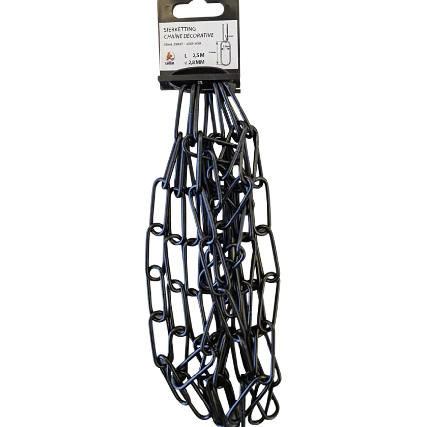 Sierketting nr. 5030 zwart 2,5 meter