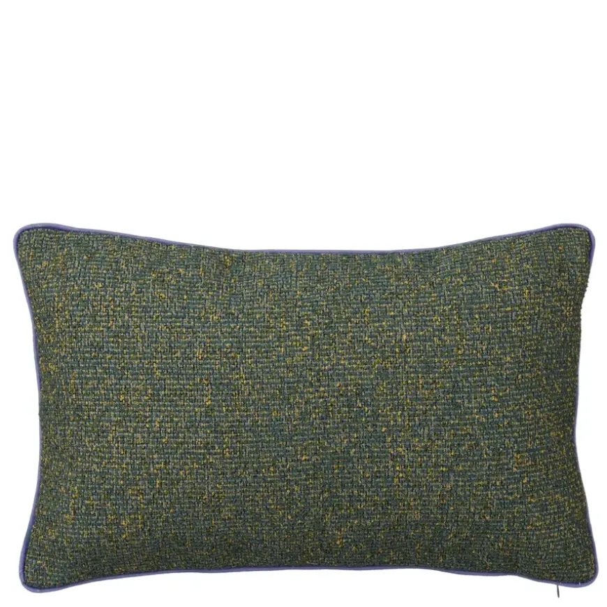 Sierkussen bouclé blauw - l45xb45xh10cm