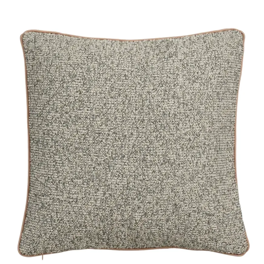 Sierkussen bouclé grijs - l45xb45xh10cm