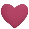Sierkussen hart donker roze - l50xb45xh8cm