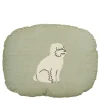 Sierkussen ovaal hond licht groen - l45xb35xh10cm