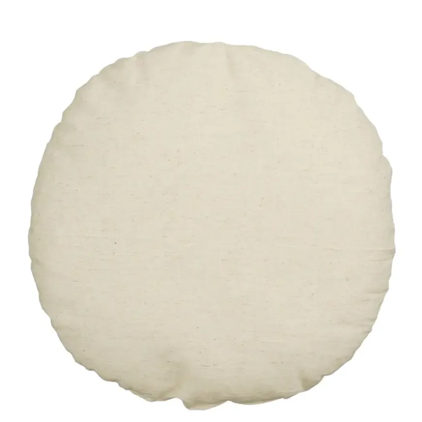 Sierkussen rond popcorn roze - h10xd45cm