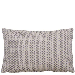 Sierkussen ruit blauw - l55xb35xh10cm