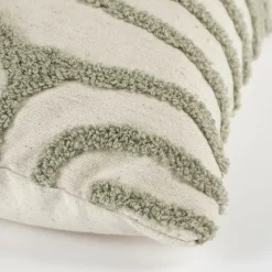 Sierkussen streep l.groen - l45xb45xh10cm