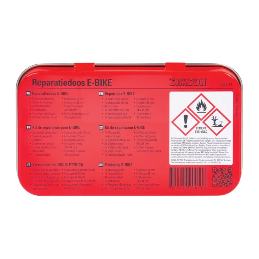 Fietsreparatie > Simson bandenreparatieset e-bike