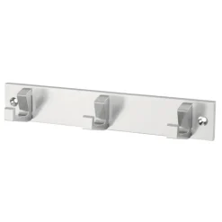 Siro kapstok 3 haken Kristel aluminium 210 mm