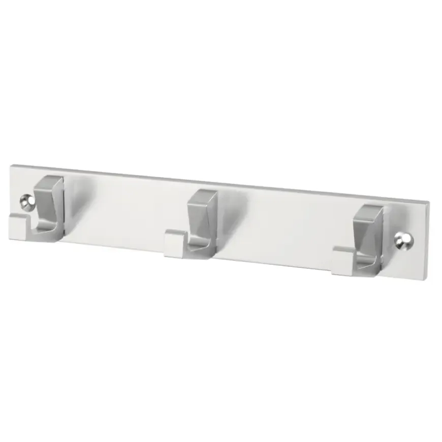 Siro kapstok 3 haken Kristel aluminium 210 mm