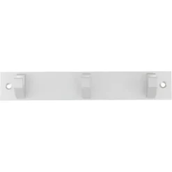 Siro kapstok 3 haken Kristel aluminium 210 mm