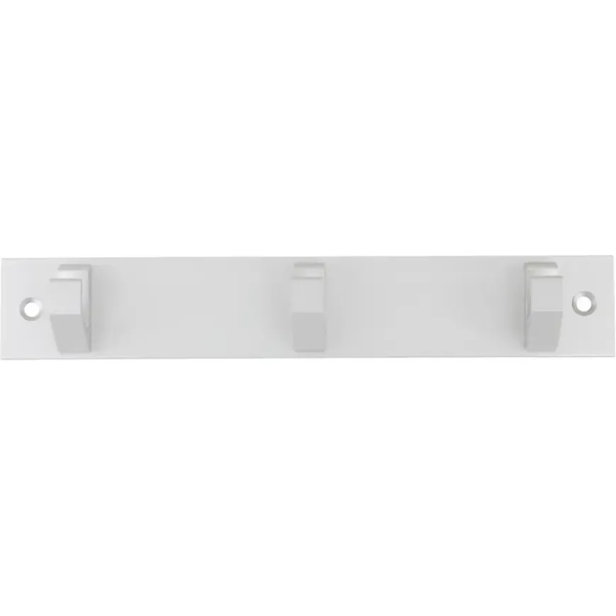 Siro kapstok 3 haken Kristel aluminium 210 mm