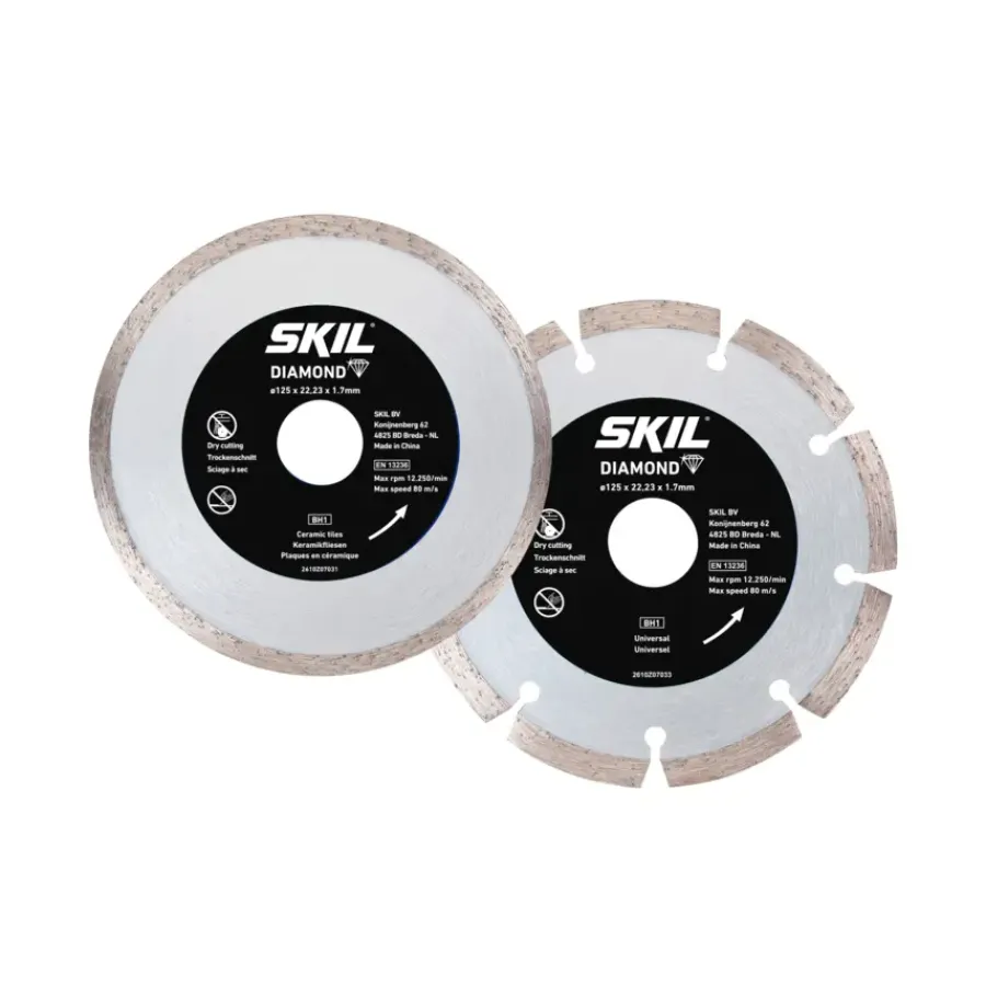 Slijpaccessoires > SKIL Diamantschijf 125mm in 2-delige set 2610S01159