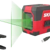 Kruislijnlasers|Waterpassen > SKIL kruislijnlaser groen 20m 1912AA Li-ion accu - incl. USB lader en klem