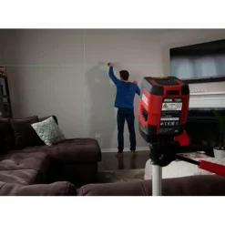 Kruislijnlasers|Waterpassen > SKIL kruislijnlaser groen 20m 1912AA Li-ion accu - incl. USB lader en klem