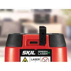 Kruislijnlasers|Waterpassen > SKIL kruislijnlaser groen 20m 1912AA Li-ion accu - incl. USB lader en klem