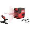 Kruislijnlasers|Waterpassen > SKIL kruislijnlaser 15m 1910AA Li-ion accu – incl. USB lader en klem