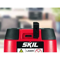 Kruislijnlasers|Waterpassen > SKIL kruislijnlaser 15m 1910AA Li-ion accu – incl. USB lader en klem
