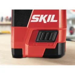 Kruislijnlasers|Waterpassen > SKIL kruislijnlaser 15m 1910AA Li-ion accu – incl. USB lader en klem