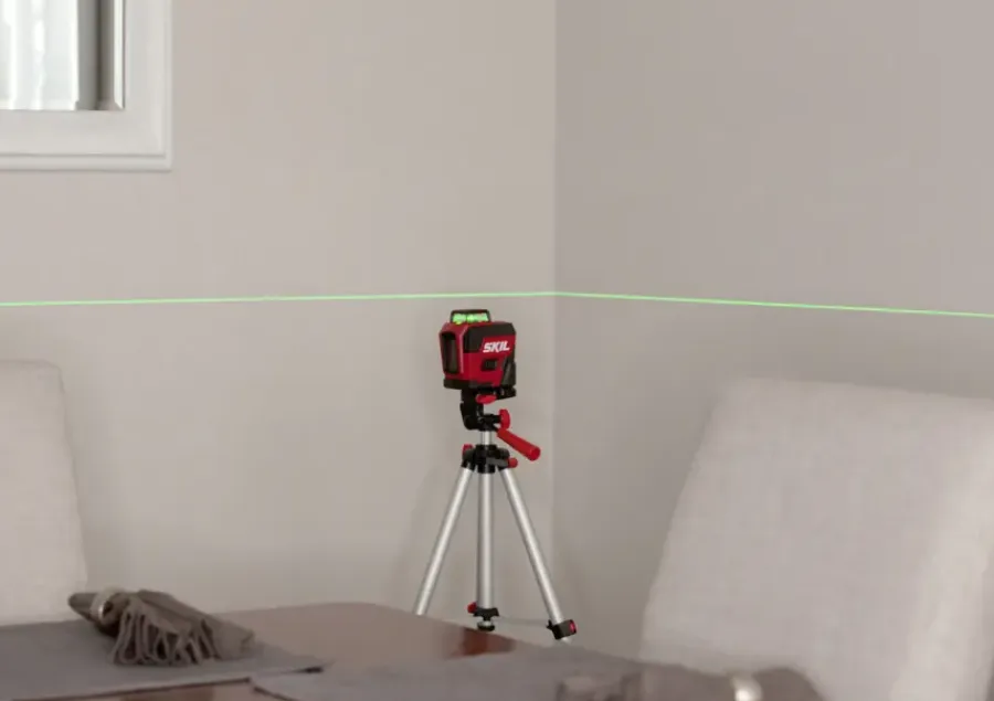 Kruislijnlasers|Waterpassen > SKIL kruislijnlaser / rotatielaser 360° groen 30m 1961DA Li-ion – incl. USB oplaadkabel en statief