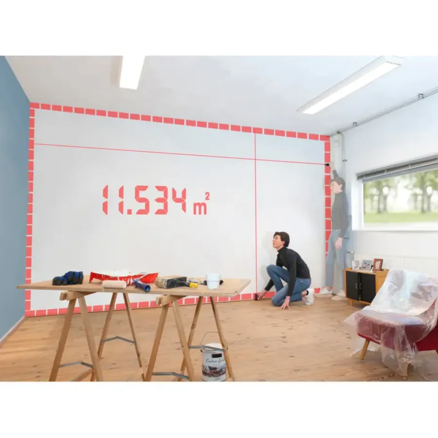 Afstandsmeters|Tegelgereedschap > SKIL laser afstandsmeter 30m met geïntegreerd meetwiel 1929AA