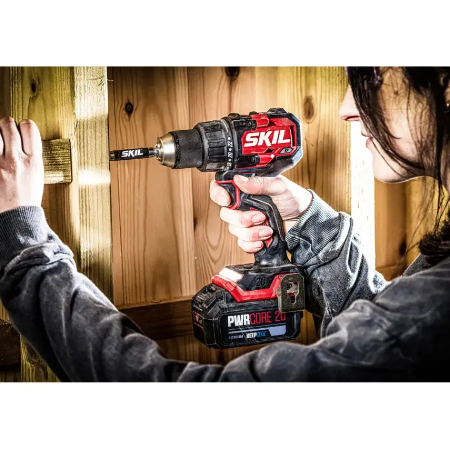 Accuboormachines|Boormachines > SKIL 20V accuboormachine brushless (120Nm)3080HC Incl. 2 accu's 2Ah + lader en koffer