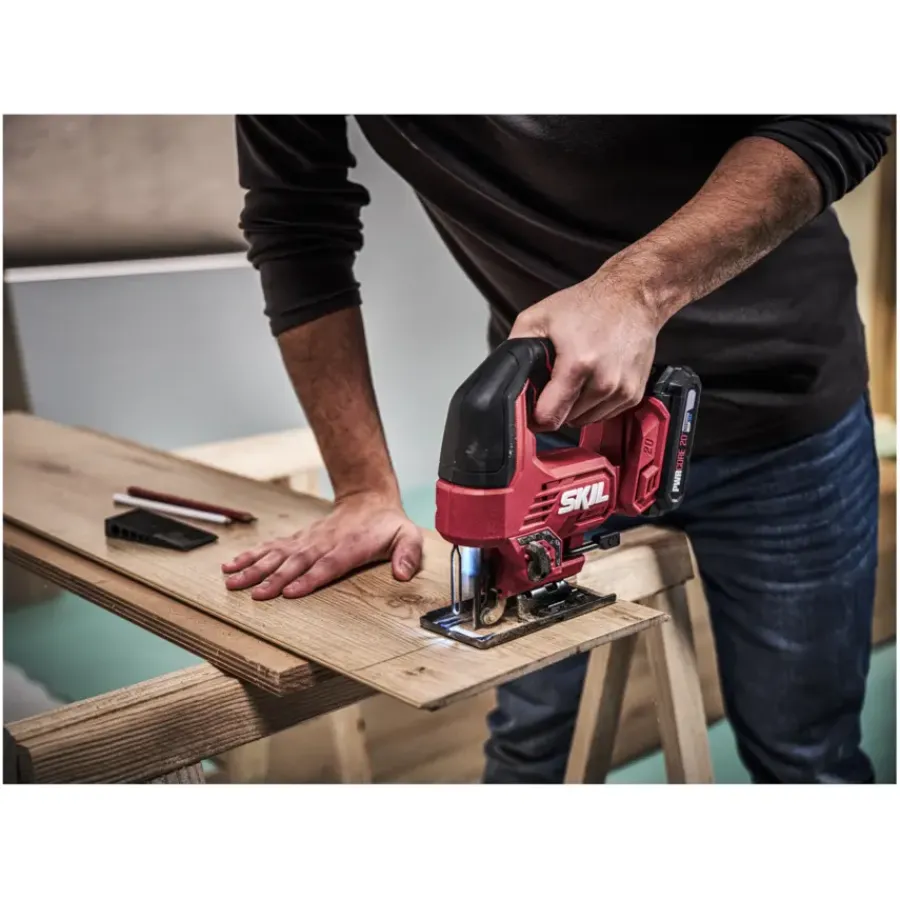 Accu Decoupeerzaag|Zaagmachines & -tafels > SKIL 20V decoupeerzaag 3421CA brushless (zonder accu)