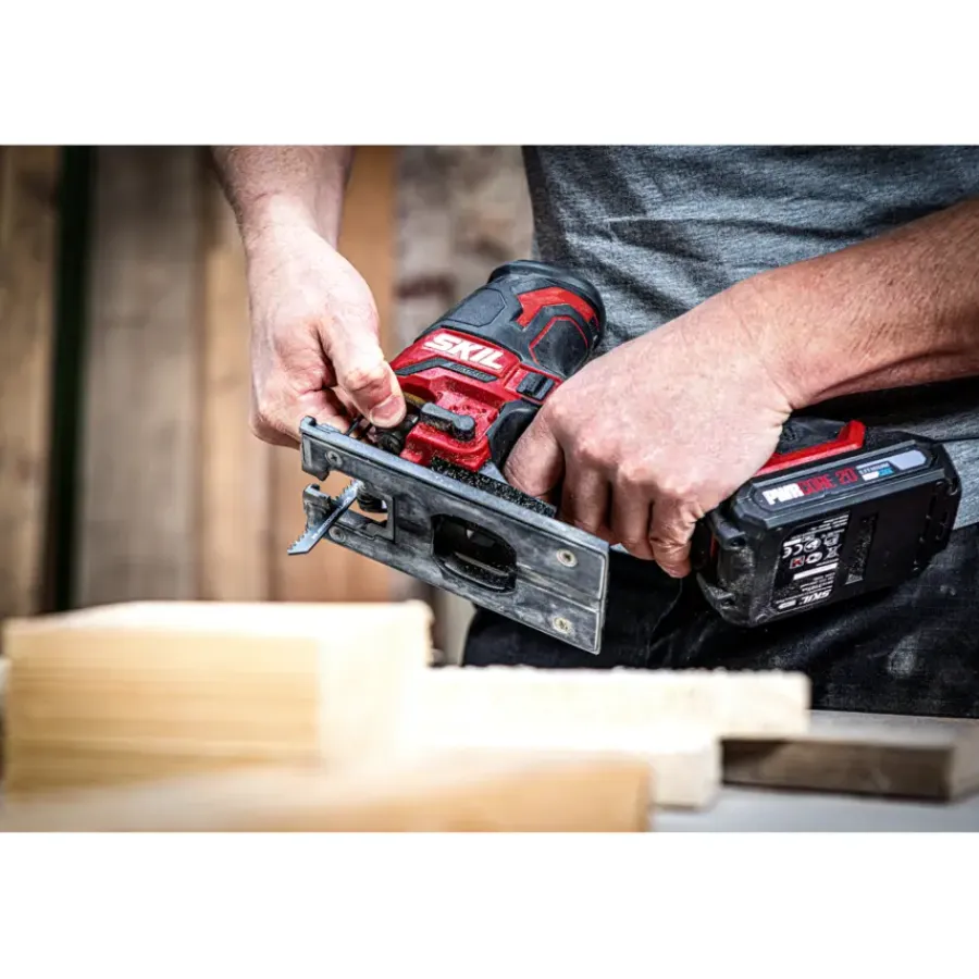 Accu Decoupeerzaag|Zaagmachines & -tafels > SKIL 20V decoupeerzaag 3440CA brushless (zonder accu)