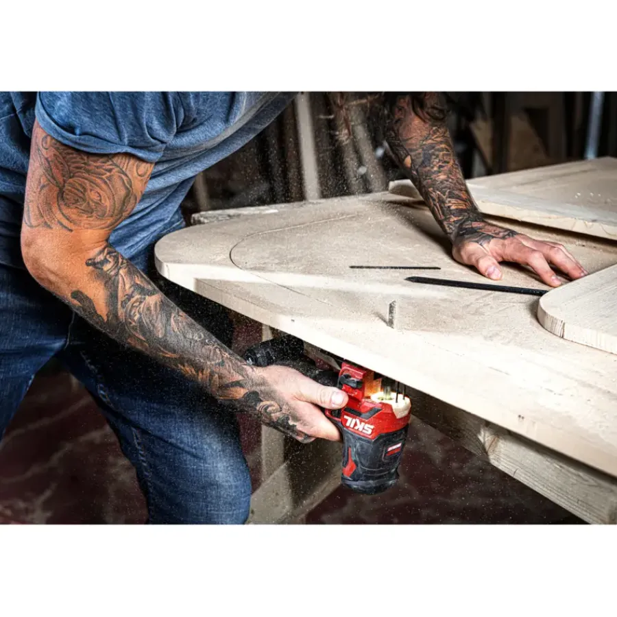 Accu Decoupeerzaag|Zaagmachines & -tafels > SKIL 20V decoupeerzaag 3440CA brushless (zonder accu)