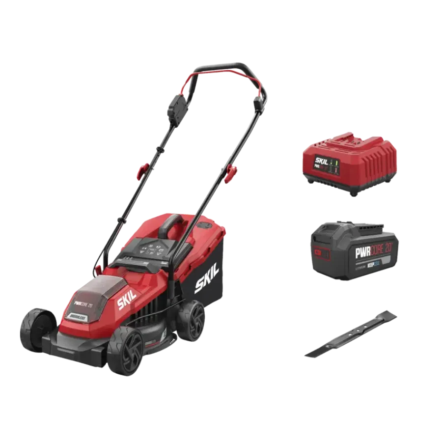 Grasmaaiers > SKIL 20V grasmaaier 0125AA brushless 32cm + 4,0Ah accu + snellader