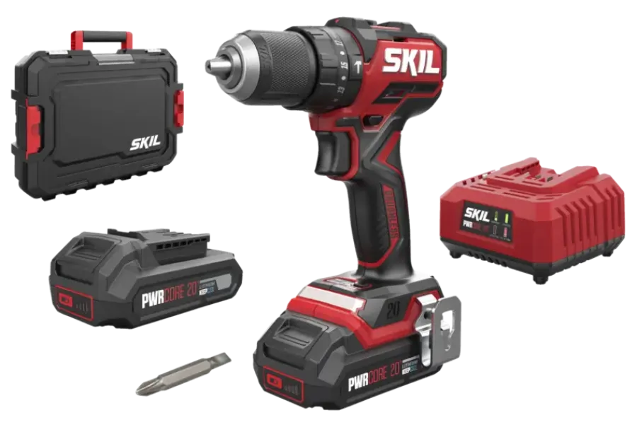 Accuboormachines|Boormachines > SKIL 20V klopboormachine 3075HC brushless (incl. 2 accu's 2,0Ah + snellader)